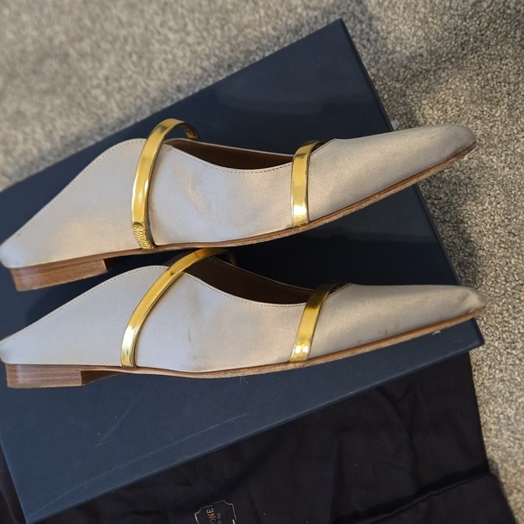 Malone Soulier Maureen mettalic flats - Picture 5 of 10
